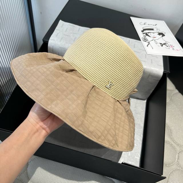lv Louis Vuitton New Style Straw Hat Lantern Hat Head Circumference 57Cm