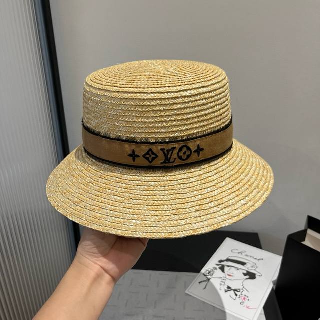 lv Louis Vuitton New Straw Hat Head Circumference 57Cm