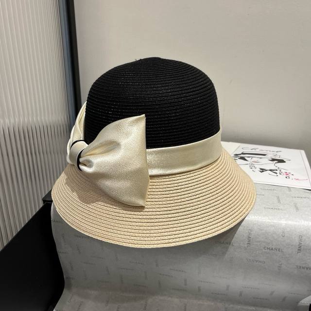 dior Dior New Style Hat High-Grade Pp Grass Color Matching Basin Hat Celebrit