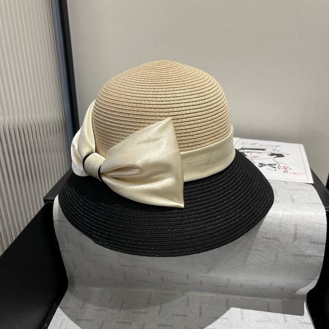 dior Dior New Style Hat High-Grade Pp Grass Color Matching Basin Hat Celebrit