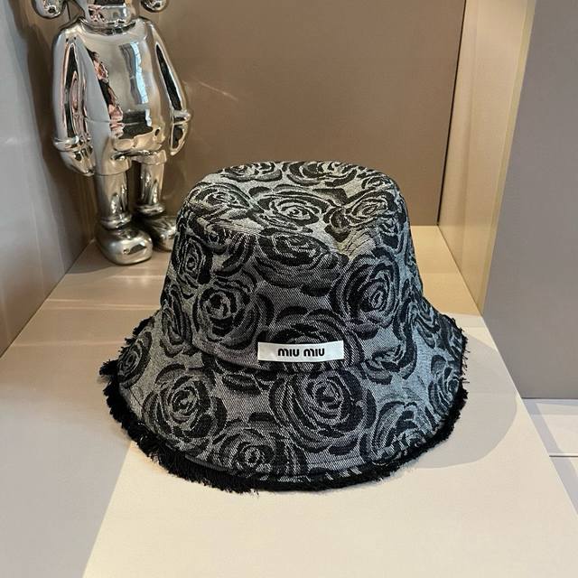 Miu Miu Miumiu Denim Fisherman Hat Advanced Custom Version Head Circumference 57