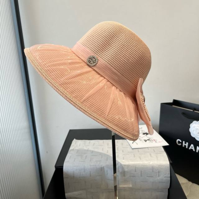 miumiu Miu Miu New Bow Basin Hat High-End Custom Head Circumference 57Cm