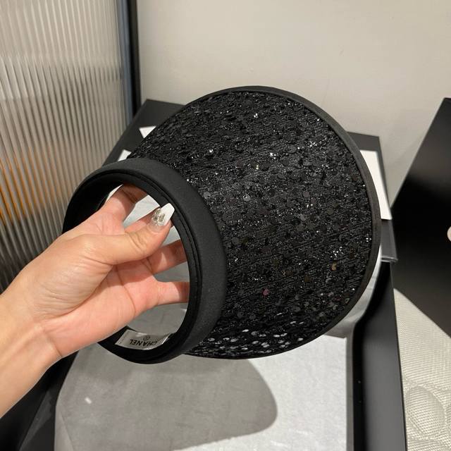 chanel Chanel Sequined Headband Sunshade Cap