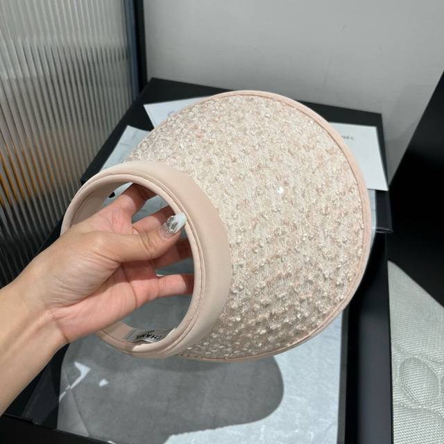 chanel Chanel Sequined Headband Sunshade Cap
