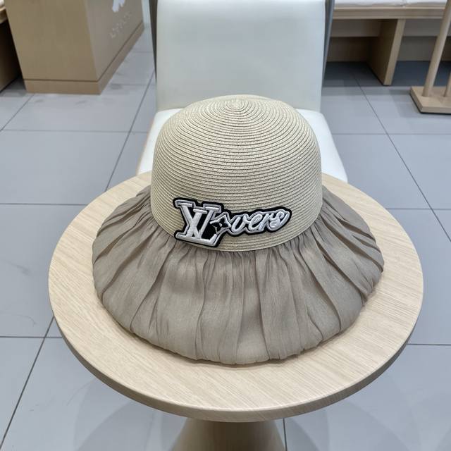 Louis Vuitton Baseball Cap Louisvuitton2025 New Bow Fisherman Hat Female Summer