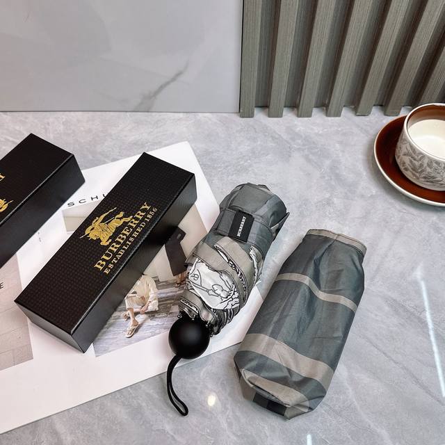Burberry 50% Off Sun Protection Umbrella 2570 New Summer Model Fully Automatic F