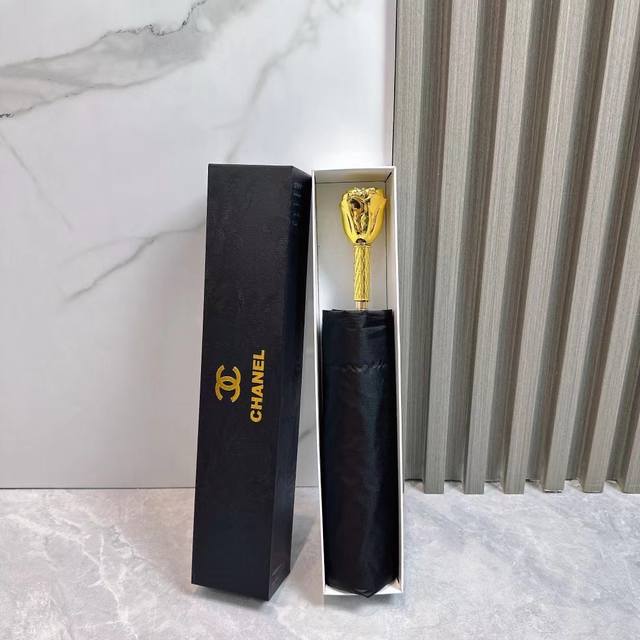 Chanel Trifold Hand-Opening High-End Rose Handle Counter New Summer Style Adopts