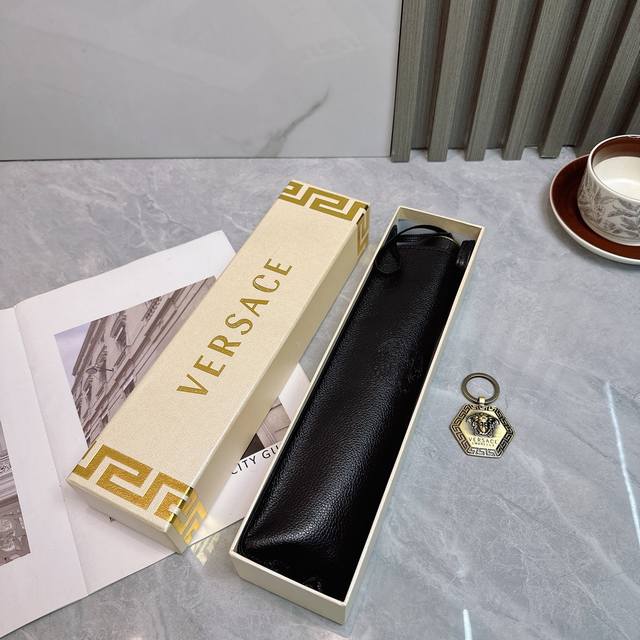 Versace New Summer Fully Automatic Folding Sun Umbrella Black Coating Sunscreen
