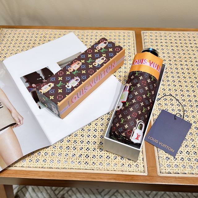 louis Vuitton Louis Vuitton New 50% Folding Hand-Opening Folding Umbrella, Ul