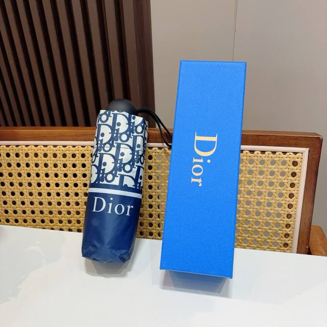 dior Dior 50% Folding Hand-Opening Folding Umbrella, Ultra-Light, Pocket Only