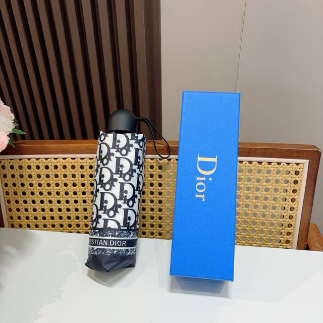dior Dior 50% Folding Hand-Opening Folding Umbrella, Ultra -Light, Pocket Onl