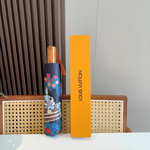 louis Vuitton Louis Vuitton Tri-Fold Automatic Folding Umbrella New Coating T