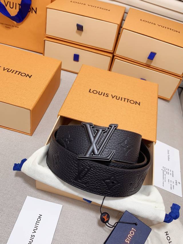 lv Luxurious Modern Taurillon Leather With Elegant Signature Lv Initials Soft