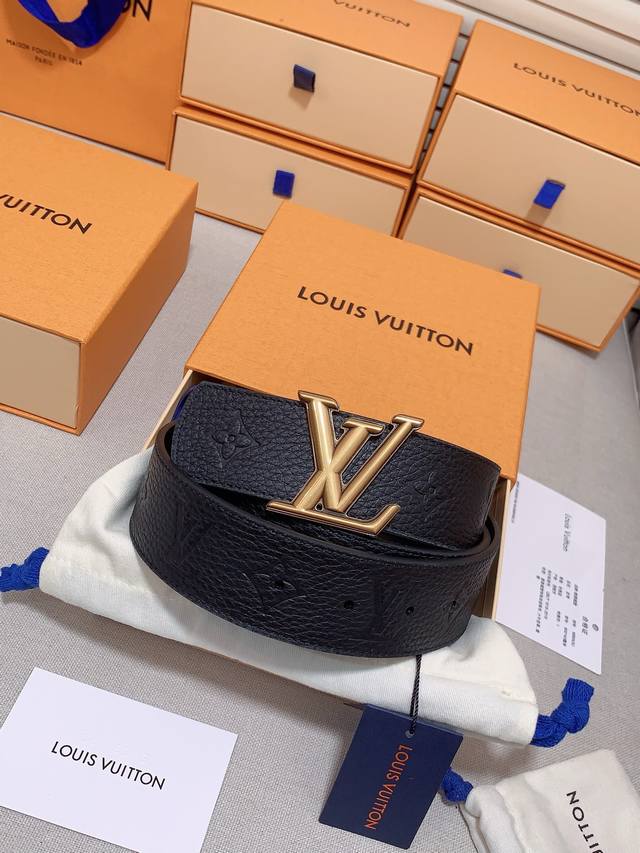 lv Luxurious Modern Taurillon Leather With Elegant Signature Lv Initials Soft