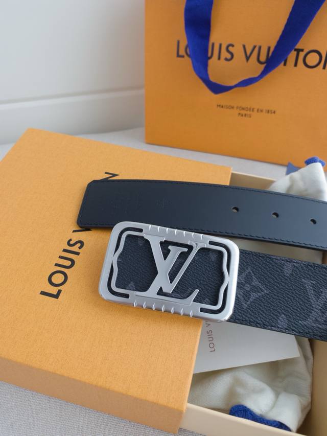 lv Luxurious Modern Taurillon Leather With Elegant Signature Lv Initials Soft