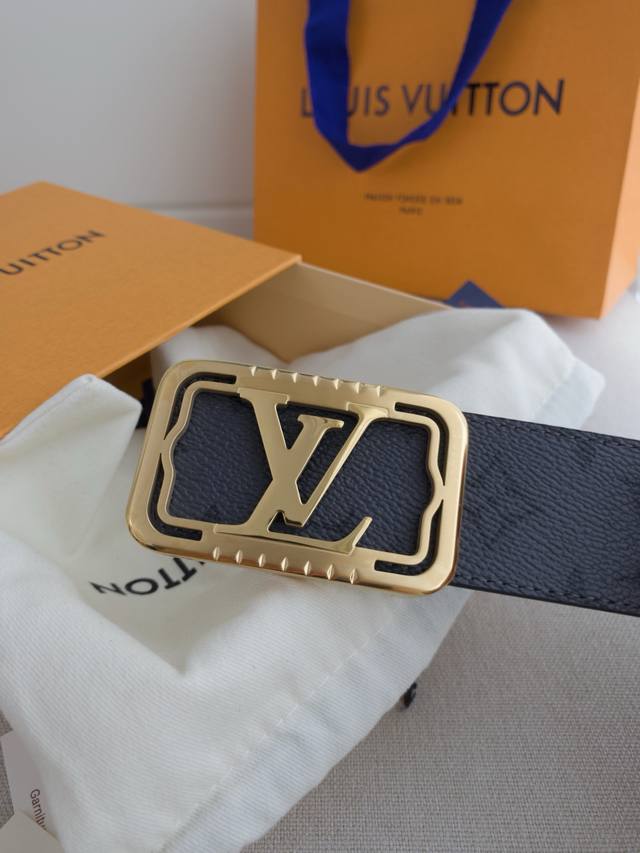 lv Luxurious Modern Taurillon Leather With Elegant Signature Lv Initials Soft
