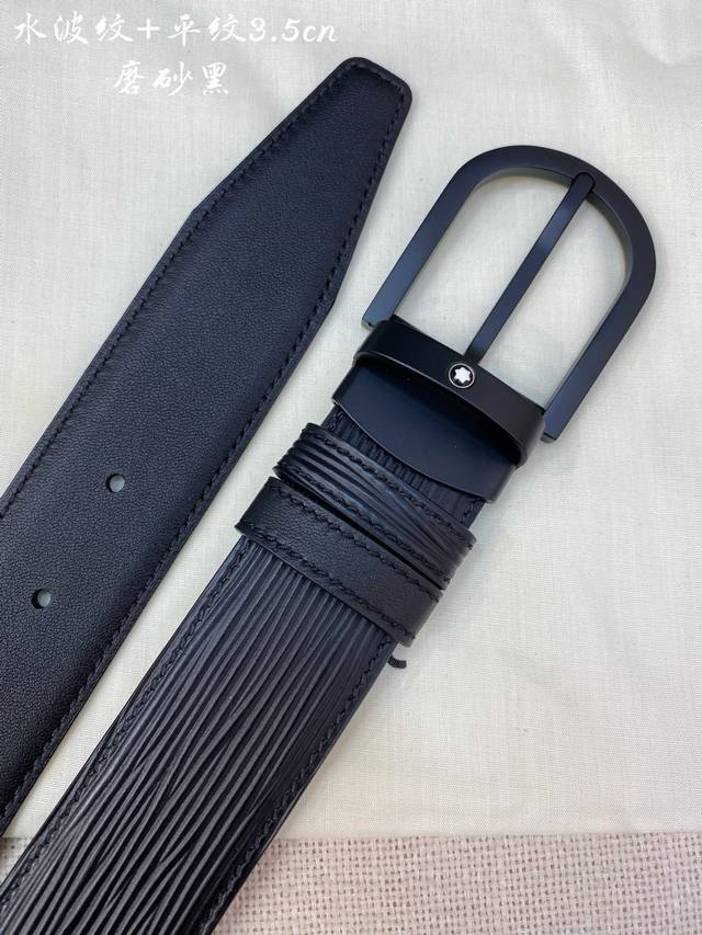 montblanc Montblanc Width 3.5Cm Using Top Layer Cowhide Boutique Pin Buckle H