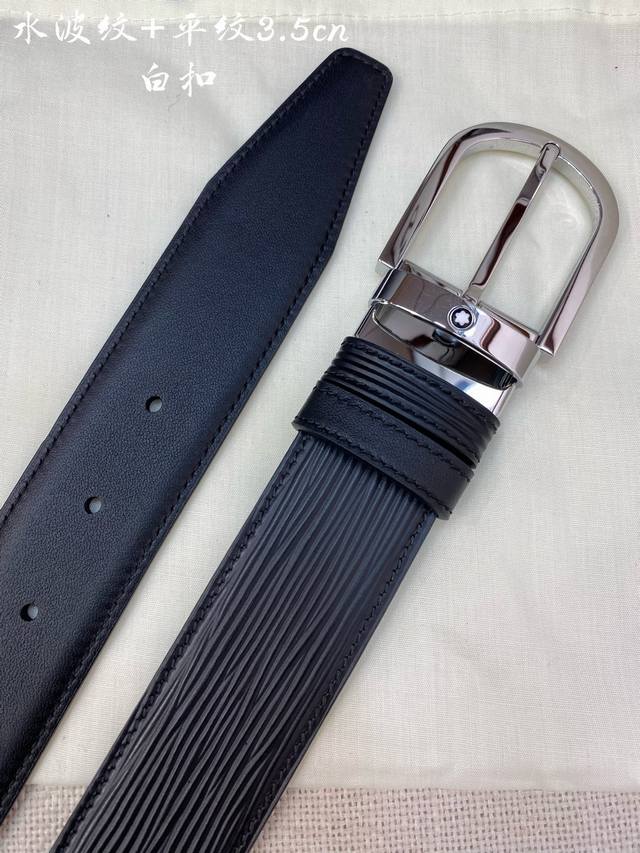 montblanc Montblanc Width 3.5Cm Using Top Layer Cowhide Boutique Pin Buckle H
