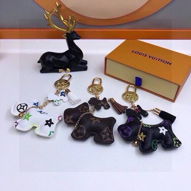 Original Picture Original Packaging Lv Old Flower Schnauzer Bag Ornaments Pendan