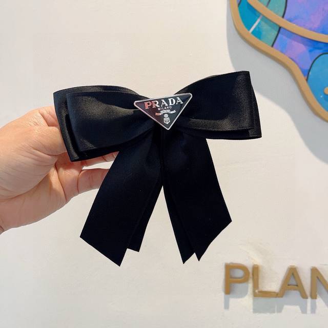 With Packaging Prada Prada Star Style Bow Hairpin Slingshot Clip Internet Celebr