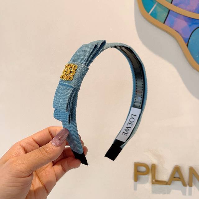 With Packaging Loewe's Hottest New Denim Headband Special Fabric Headband Cuttin