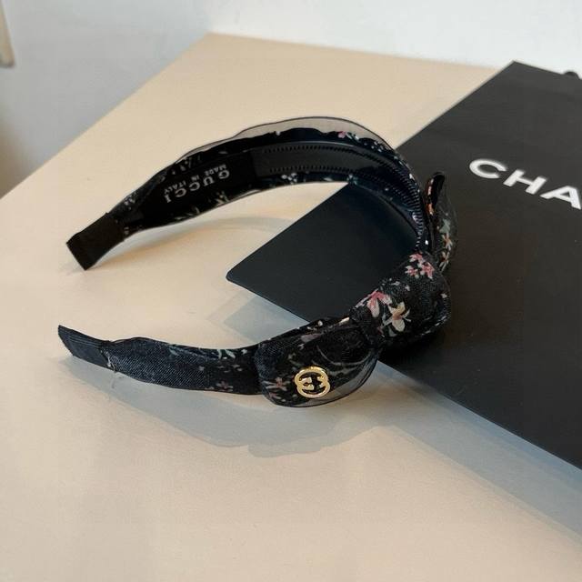 gucci Gucci 2025 New Floral Headband Bow Headband