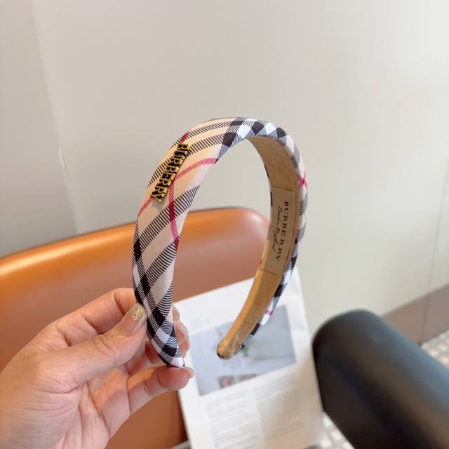 With Packaging Burberry's New Headband Is Available For Purchase. All Fabric Det