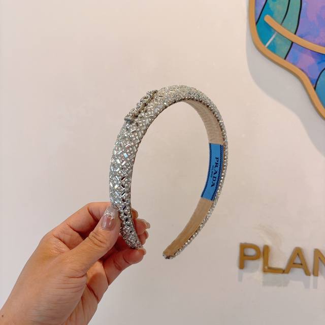 With Packaging Prada Prada European And American New Diamond Headband Celebrity