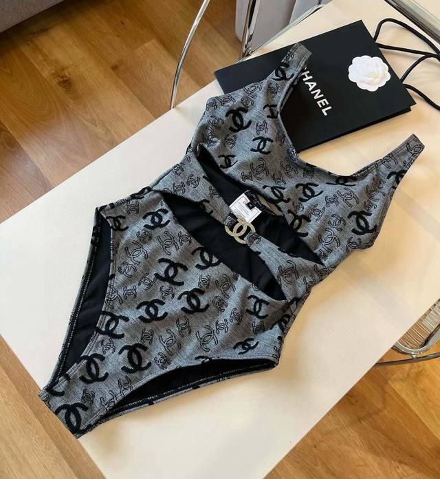 chanel Chanel One-Piece Swimsuit Latest Fabric Sml Xl