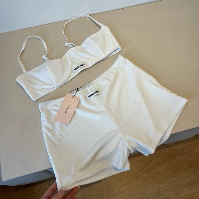 miumiu Miu Miu Official New Swimsuit Bikini High-End Custom Sml Xl
