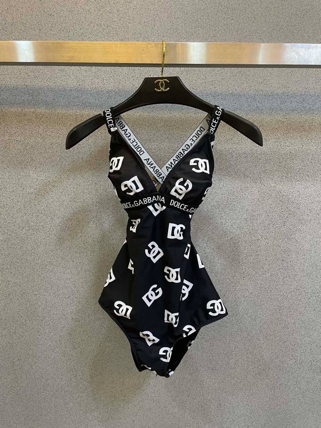 dg New One-Piece Swimsuit With Letter Prints. Really Beautiful. Suitable For