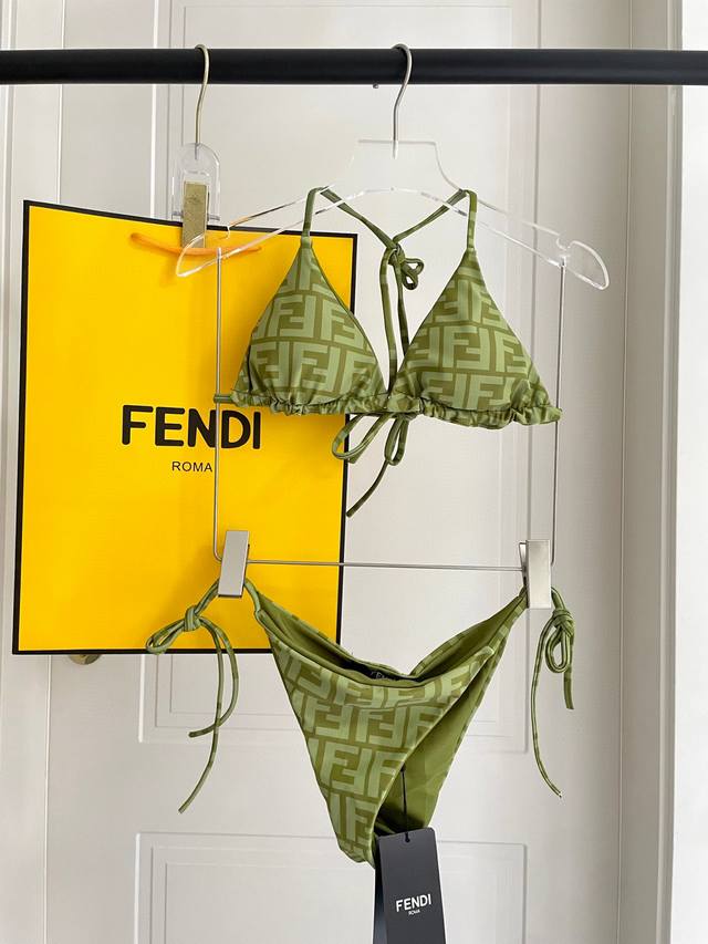 Fendi Printed Bikini Swimsuit Top Is Super Cool And Is Sold Simultaneously In Ma