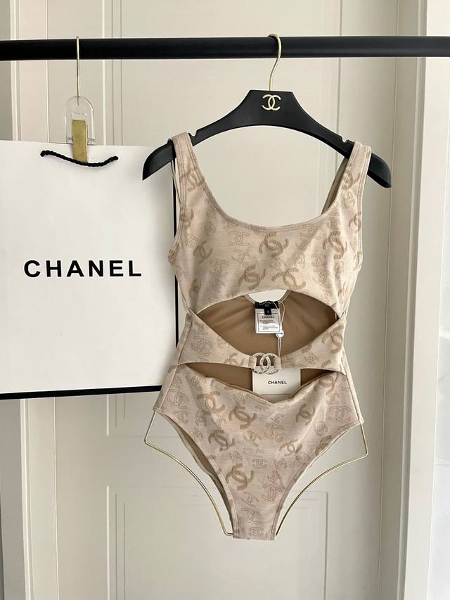 chanel New Jacquard One-Piece Swimsuit Is Suitable For A Variety Of Scenarios