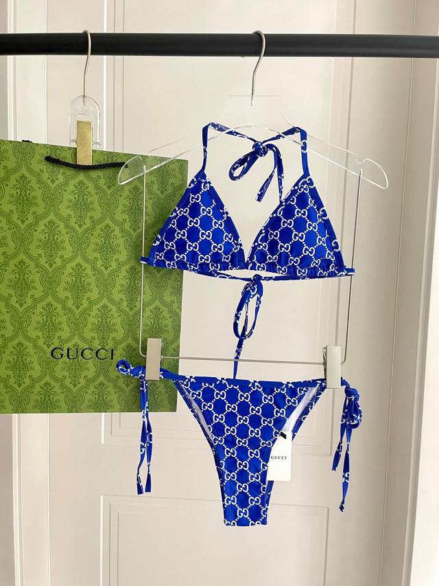 gucci New Bikini Swimsuit Suitable For A Variety Of Scenes. It Can Be Worn In