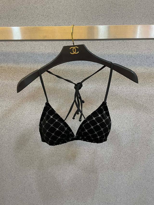 chanel Velvet Bikini Swimsuit Top Is Super Cool And Is Available At All Major