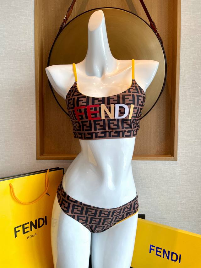 fendi Fendi Bikini Swimsuit Is Suitable For A Variety Of Scenarios. It Can Be