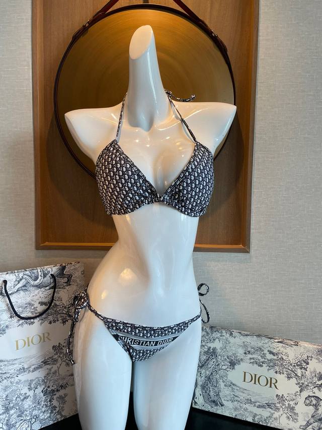 dior New Letter Bikini Print Sling Underwear + Triangle Underwear Sm Lxl