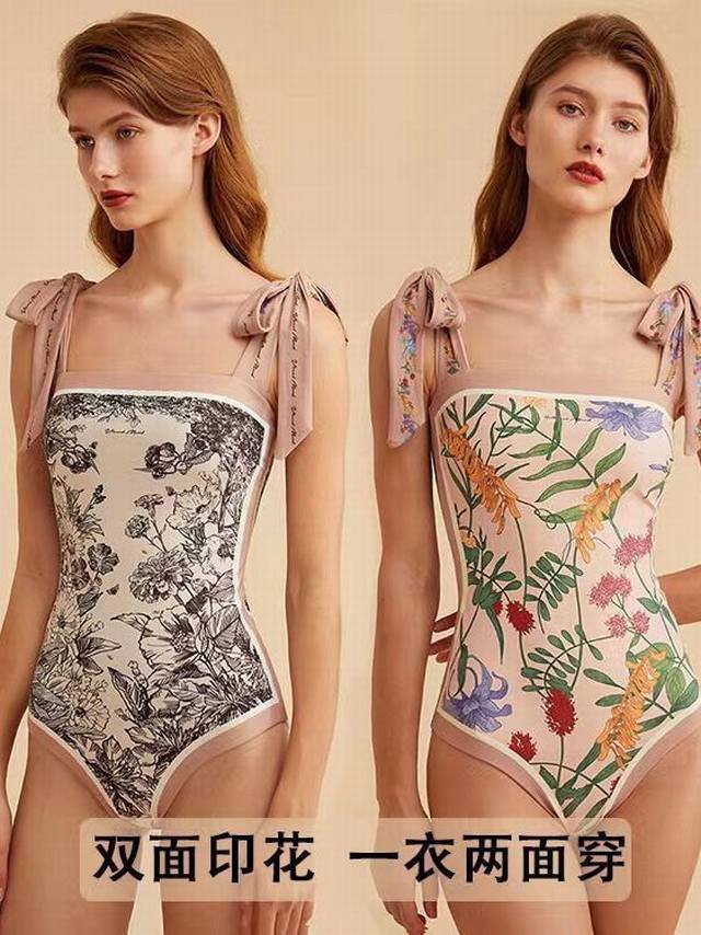 gucci's New Swimsuit Is Double-Sided Printed And Can Be Worn On Both Sides. I