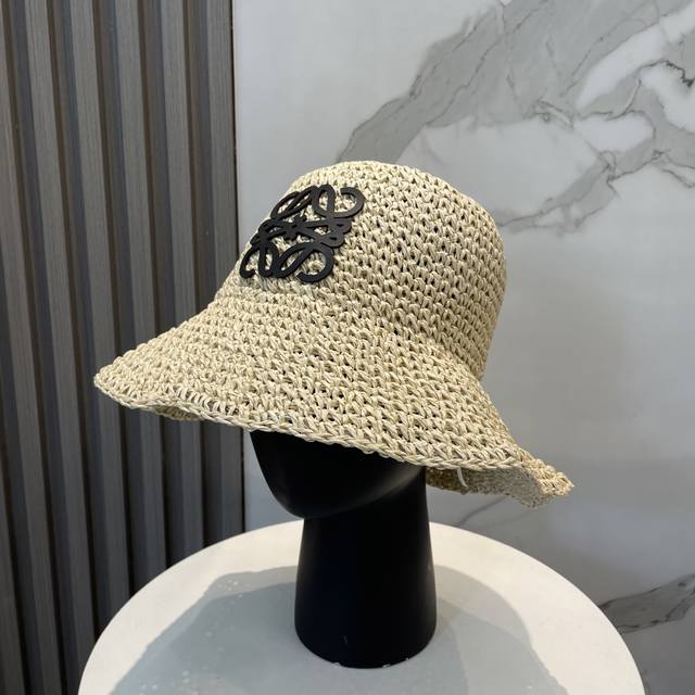 loewe Loewe New Straw Hat Pure Hand Hook Straw Hat Foldable Travel Essential