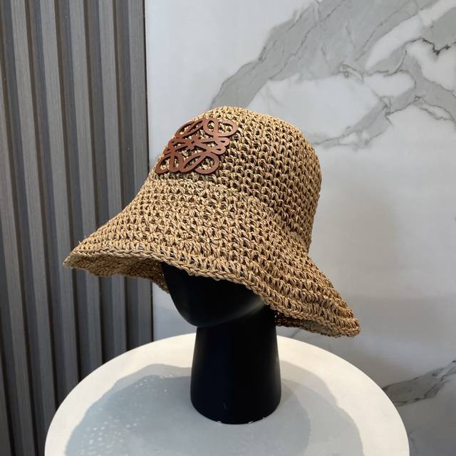 loewe Loewe New Straw Hat Pure Hand Hook Straw Hat Foldable Travel Essential