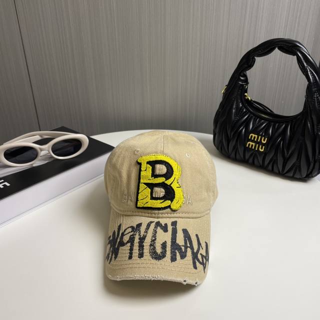 balenciaga New Embroidered Logo Baseball Cap From Balenciaga. Cool Colors For