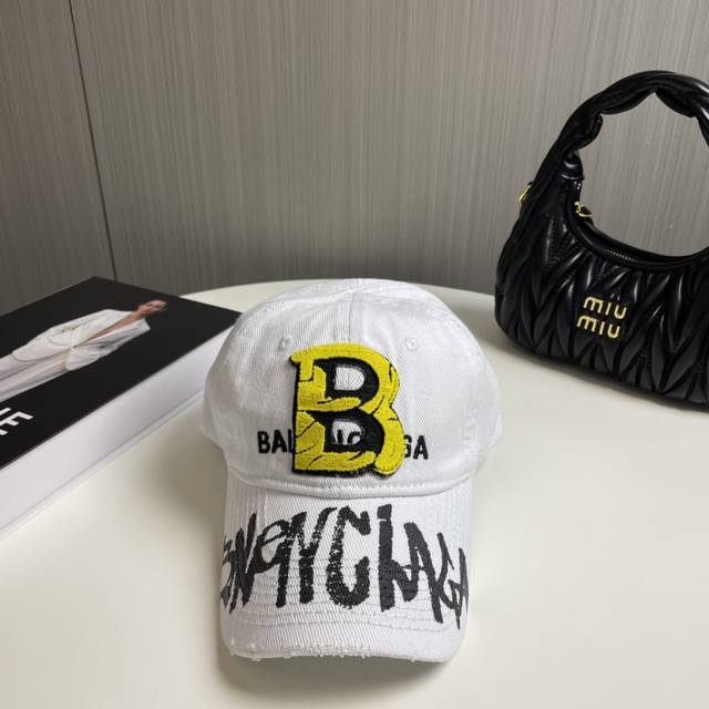 balenciaga New Embroidered Logo Baseball Cap From Balenciaga. Cool Colors For