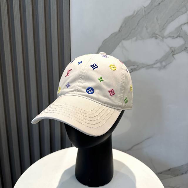 lv Louis Vuitton High-Top Version Shipped Embroidered Letters Baseball Cap Ve