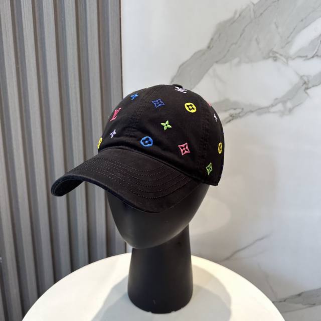 lv Louis Vuitton High Version Shipped Embroidered Letters Baseball Cap Very C