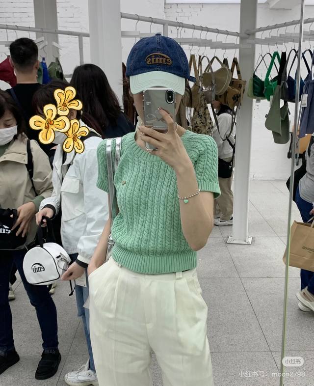 Korean Fashion Brand Emis New Denim Color Baseball Cap Emis Hats Really Have A K