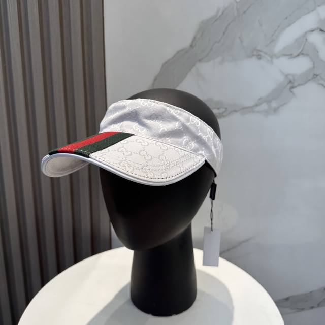 gucci Gucci's Latest Original Wide-Banded Hollow Hat With Ribbon. 1:1 Mold Op