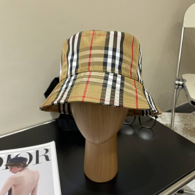With Dust Bag Burberry Burberry Xiaohongshu Hot Sale Original Bucket Hat Counter