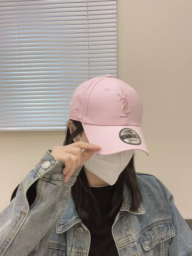 ysl Saint Laurent Counter Same Style Original Single Letter Embroidered Baseb