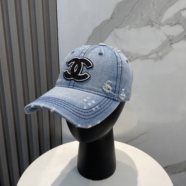 Chanel's New Washed Denim Baseball Cap Hot Technology Upgrade Washed Denim Style