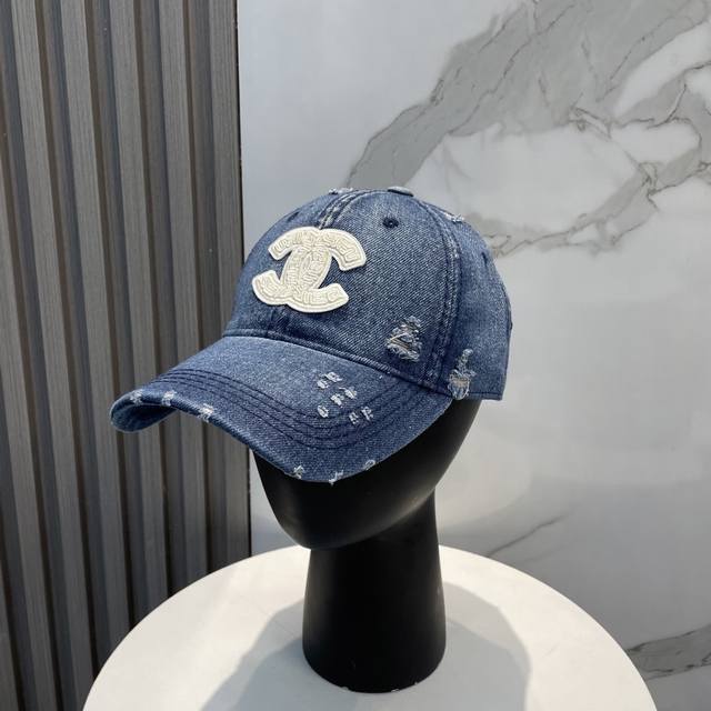 Chanel's New Washed Denim Baseball Cap Hot Technology Upgrade Washed Denim Style